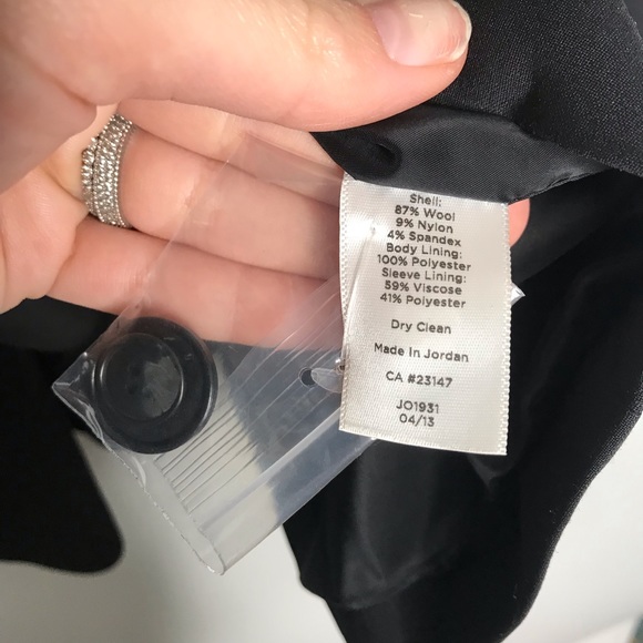 Talbots | NWT Classic 3 Button Black Career Blazer - Picture 6 of 6